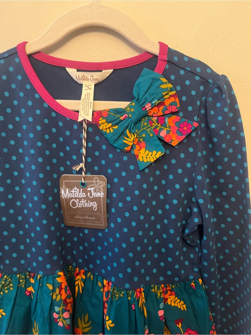 NWT Matilda Jane Moments With You Merry Merry Dress Girls Size 8 - Picture 2 of 5